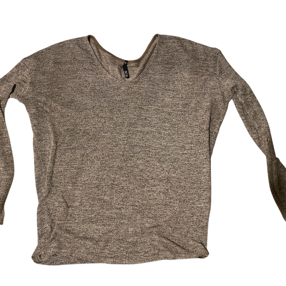 Women's Long Sleeve Knit Top - Tan